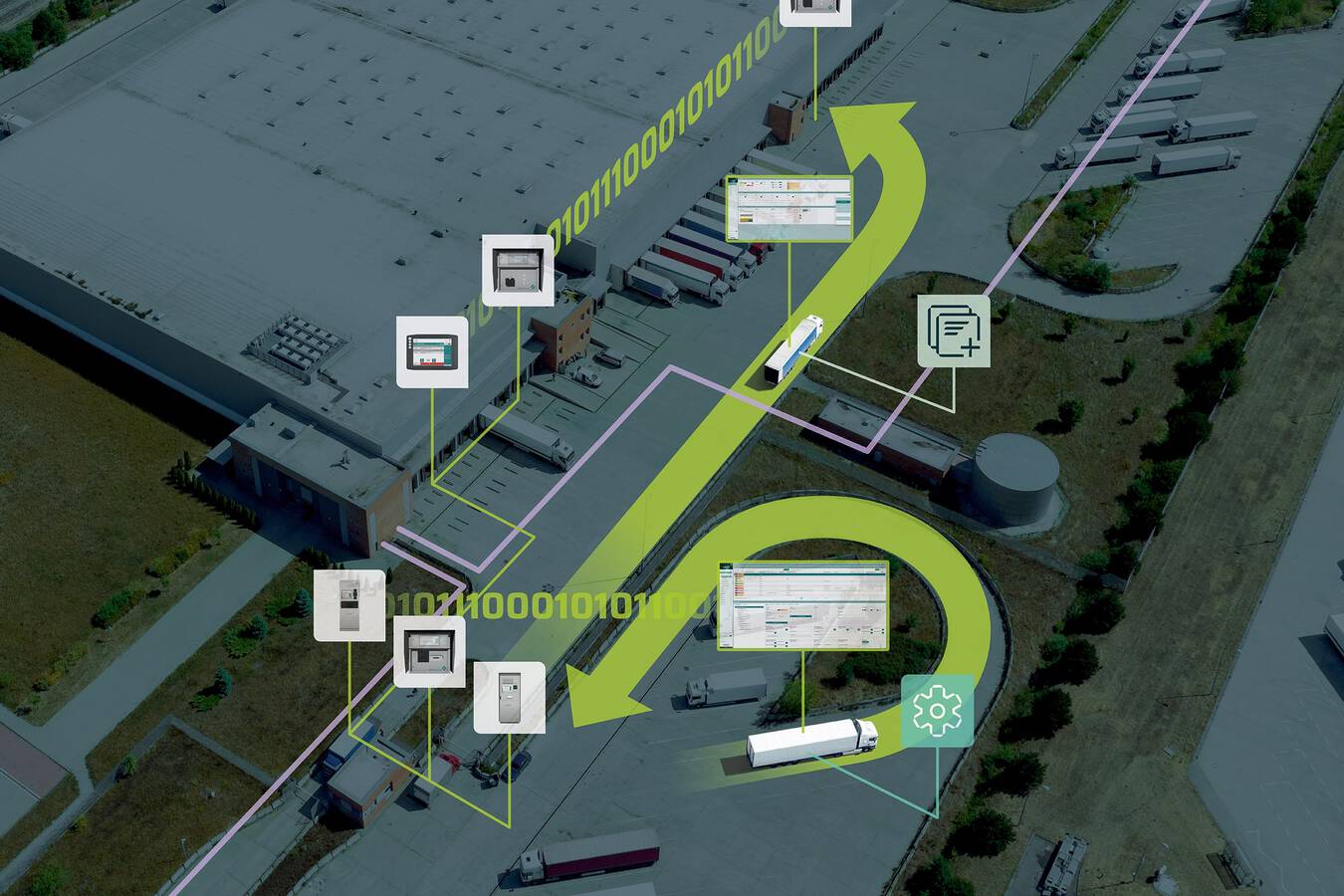 Das Yard Management-System LOGiQ ist eine cloudbasierte Softwarelösung, die den reibungslosen und effizienten LKW-Ladebetrieb sowie das Wiegen von Schüttgütern vollautomatisch kombiniert.